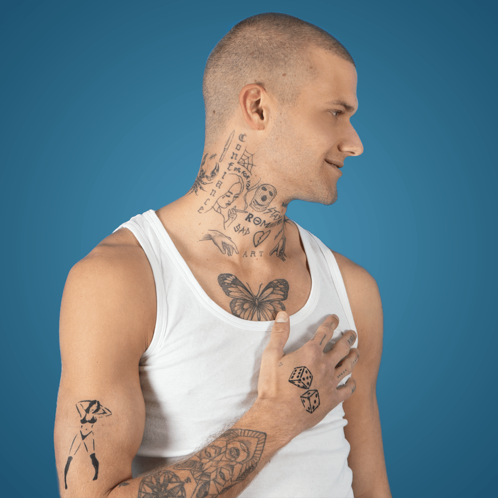 tatouages temporaires tatouages éphémères pochoirs personnalisés tatouages personnalisés professionnels français encres accessoires