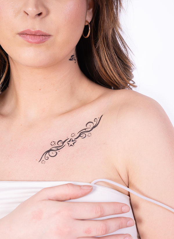 30 Pochoirs Miniatures En Forme D'étoile - Pour Tatouages à Paillettes (glitter Tattoos) - Marque Dazzle